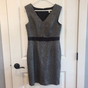 Banana Republic Gray and Black Dress